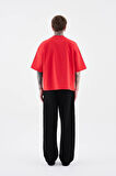 0 Yaka Boxy Basıc Erkek Oversize T-Shirt