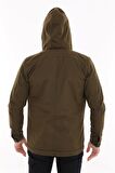 Tomıross Erkek Jake Slim Fit Kapüşonlu İçi Kürklü Kısa Mont Soğuk Geçirmez Bntdnr-8109