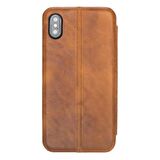 Bouletta Apple iPhone XS Max Uyumlu Deri Kapaklı Kılıf SFB V18