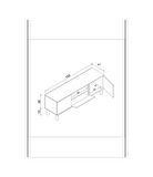 Bohem Tv Ünitesi 150 Cm N Çizgili Mdf Kapak - Atlantik Çam Atlantik Çam 