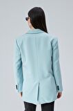 Mint Kadın Düğmeli Oversize Blazer Ceket