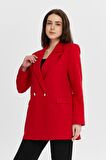  Oversize Dokuma Blazer Ceket
