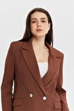  Oversize Dokuma Blazer Ceket