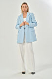  Oversize Dokuma Blazer Ceket