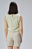 Mint Regular Crop Bluz