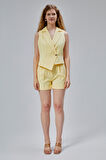 Sarı Regular Fit Rahat Kesim Şort