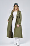 Kadın Oversize Astarlı Trençkot