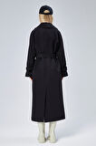 Kadın Oversize Kuşaklı Trençkot