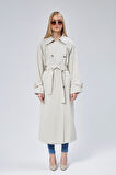 Kadın Oversize Kuşaklı Trençkot