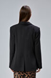 Kadın Kruvaze Kapama Oversize Blazer Ceket
