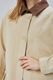 Vizon Oversize Casual Midi Trençkot