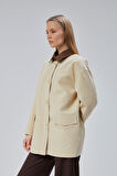 Vizon Oversize Casual Midi Trençkot