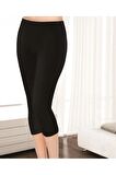 Kadın Siyah Modal 3 Lü Paket Kapri Tayt
