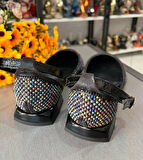 KISA TOPUK BİLEKTEN BAĞLI ÇOK RENLİ BONCUK DETAYLI SPOR ŞIKLIK KONFORLU KADIN AYAKKABI