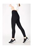 Esemod Kadın Siyah Toparlayıcı Günlük Spor Şık Rahat Push Up Yüksek Bel Slim Fit Tayt