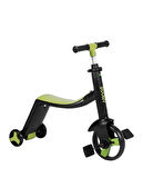 BOONY YEŞİL İilk Bisikletim Hem Scooter Hem Bisiklet 3 Farklı Özellik 2-8 Yaş Arası