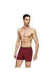 2 'li Erkek Bordo Penye Boxer