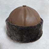 Taba Kahve Klasik Deri Börk