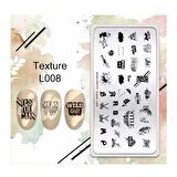 BORN PRETTY STAMPER DESEN PLAKASI TEXTURE L008