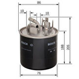 Bosch 0450906459 Yakıt Filtresi Mazot Audi A6 2.7 3.0 TDI Bmk Bng Asb Bsg Bpp 04-10 4F0127435A