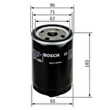 Bosch 0451203087 Yağ Filtresi Passat Lt28 35 40 55 T4 A80 A4 A6 A8 Superb Volvo 740 760 780 940 960 85-02 FN0016