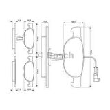 Bosch 0986424362 Ön Fren Balatası Punto 1.3JTD 16V 03- 77362090