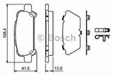 Bosch 0986424650 Arka Balata Subaru Forester 2.0 02 05 Impreza 2.0 1.5 02-06 Legacy 98-03 0986Tb2360 26696FC020