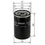 Bosch 0986452044 Yağ Filtresi Toyota Corolla 1.4 D4D 2004-2010 Auris 1.4 D4D 2007-2010 HiIux Vigo 2006- 90915YZZJ3