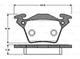 Bosch 0986460002 Fren Balatası Arka V-Class 638 2 96-03 Vito 638 96-02 A0004214210