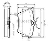 Bosch 0986494040 Arka Fren Balatası Trafic Vivaro 08 01-Gdb1479 7701054772