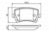 Bosch 0986494053 Disk Balata A3-A4-A6-Altea-Caddy III-Golf 5-6-Jetta-Leon-Octavia-Scirocco-Superb-Toledo-Touran-Yeti 0986495453 1K0698451F