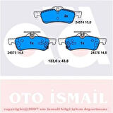 Bosch 0986494130 Arka Fren Balatası Honda Civic 2012-Toyota Yaris 2010- 044660D010