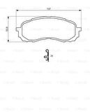 Bosch 0986494373 Disk Balata Ön WVA 24372-137X54X16.8mm 26296AE200