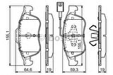 Bosch 0986494680 Ön Fren Balatası Alfa Romeo Giulietta 1.4 Tb 10-1.6 JTDM 105 10- 77365355