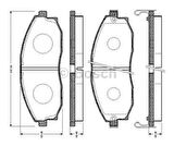 Bosch 0986495065 Ön Fren Balatası Hyundai Stare 2.5 97-01 581014AA31