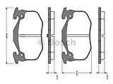 Bosch 0986495236 Arka Fren Balatası P106 206 P306 Saxo Xsara Renault 19 Clio Megane İnce Tip Gdb1305 Gdb905 0986Tb2077 4252.71