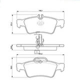 Bosch 0986495248 Fren Balatası Arka W203 04-07 S203 04-07 C209 06-09 A209 04-05 C219 04-10 C218 11-17 W211 03-07 44204420