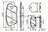 Bosch 0986495343 Ön Fren Balatası Hyundai Elantra 2011-Elantra 2016-I30 2011-Kia Optima 2012-Cerato 2015-Ceed 12- 58101A4A11