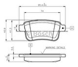 Bosch 0986495418 Arka Fren Balatası Kangoo 1.5DCI 1.6 16V 08- 440606267R