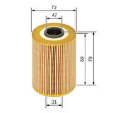 Bosch 09864B7018 Yağ Filtresi BMW E81 E87 E46 E90 E60 X1 E84 X3 E82 11427508969