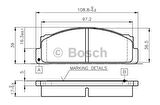 Bosch 0986TB2002 Ön Fren Balatası Murat 124 M130 4236412