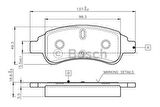 Bosch 0986TB2408 Fren Balatası Ön Citroen Berlingo-Partner-P1007-C2-C3-C4-Xsara-Picasso-207-P301-Celysee-208-2008-C4 2002- 4252.18