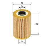 Bosch 1457429197 Yağ Filtresi Mini R50 R53 Jeep Renegade Suv 14-Fiat Egea 14- 05015901AA