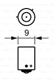 Bosch 1987302533 Gün Düz Far Ampulu TruckLight 24 V H21W 21 W Bay9S H21W Bay9S 