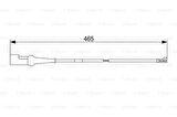 Bosch 1987473573 Balata İkaz Kablosu Ön Arka Uzun 465mm Transit Custom 12-V363 V362 14- BK212N248BE