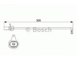 Bosch 1987474505 Ön Balata Fişi İkaz Kablosu Audi A4 1.8TFSI-2.0TFSI 07-15 2.0TFSI Quattro 09-12 8K0615121