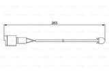 Bosch 1987474904 Disk Balata İkaz Kablosu Arka 260mm 