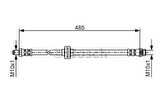 Bosch 1987476827 Ön Fren Hortumu Clio III 07-Modus 04- 8200129954