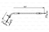 Bosch 1987477224 Fren Teli 587mm A1694201185