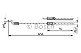 Bosch 1987477833 Fren Teli 654mm 